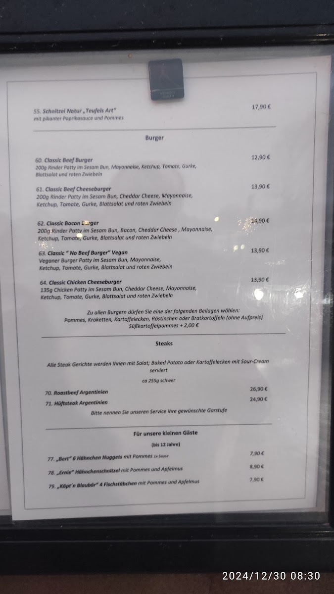 Menu Raststätte Eltern Christian Brümmer-1